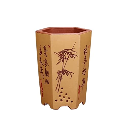 GFHTRELY Blumentopf Blumentöpfe Innen Balkon Keramik Topf im Wohnzimmer Dekorative Vasen Bonsai Blumentöpfe (D) von GFHTRELY