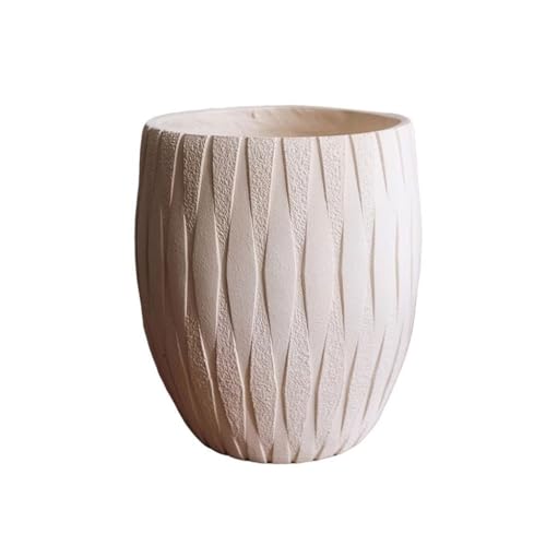 GFHTRELY Blumentopf Blumentopf aus Magnesiumschlamm mit römischem Retro-Muster, für Innengärten, Grünpflanzen für den Garten, Blumentöpfe von GFHTRELY