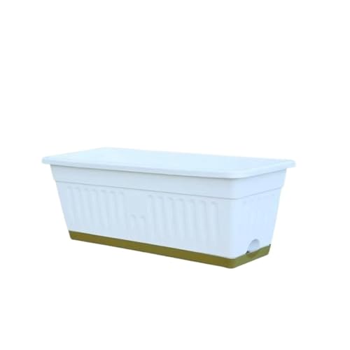 GFHTRELY Blumentopf aus Kunststoff für Gemüse, für den Balkon, für Familien, Erdbeeren, spezieller Behälter für Pflanzen, rechteckig, Blumentöpfe (B) von GFHTRELY