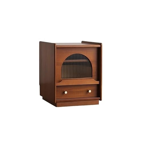 GFHTRELY Couchtisch 40x44x50cm Zeitgenössisches Schlafzimmer-System Massivholz + Retro Nachttisch Konsole, Wohnbereich & Balkoneinsatz Kleiner Tisch von GFHTRELY