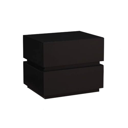 GFHTRELY Couchtisch Einfache Hause Lagerung Nachttisch Schlafzimmer Schwarz Massivholz Doppel Kleiner Tisch von GFHTRELY