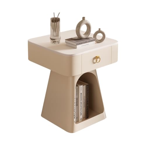 GFHTRELY Couchtisch Einfacher Moderner Kleiner Nachttisch for Zuhause, Schlafzimmer, Quadratischer, Sofa, Beistelltisch Kleiner Tisch(01) von GFHTRELY
