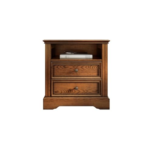 GFHTRELY Couchtisch Land Massivholz Nachttisch mit Lampe Schrank Wohnzimmer Seite Platz Tisch Kleiner Tisch von GFHTRELY