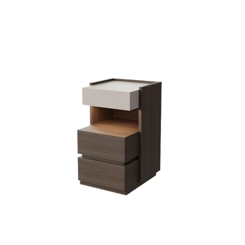 GFHTRELY Couchtisch Massivholz-Nachttisch, Schlafzimmer, Einfacher Spind, Kleiner, Aufbewahrungsschrank, Nachttisch, Hochschrank Kleiner Tisch(01) von GFHTRELY