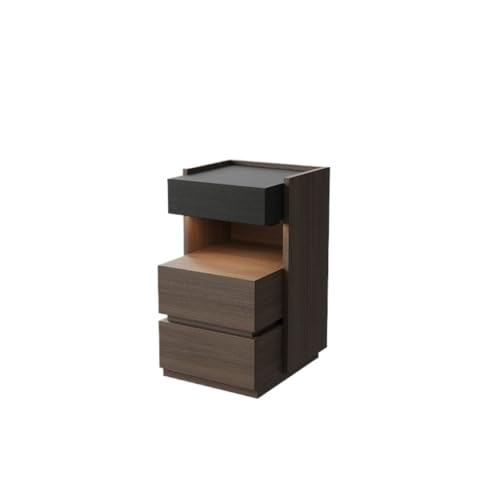 GFHTRELY Couchtisch Massivholz-Nachttisch, Schlafzimmer, Einfacher Spind, Kleiner, Aufbewahrungsschrank, Nachttisch, Hochschrank Kleiner Tisch(02) von GFHTRELY