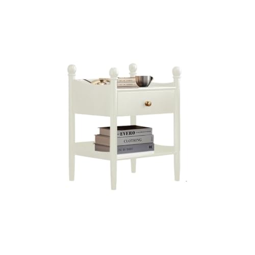GFHTRELY Couchtisch Massivholz-Schlafzimmer-Nachttisch, Einfacher Moderner Nachttisch, Lagerregal, Haushalt, Klein Kleiner Tisch(02) von GFHTRELY