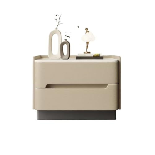 GFHTRELY Couchtisch Nachttisch, Schlafzimmer, Massivholz-Schiefer-Aufbewahrungsschrank, Einfacher Moderner Stand-Aufbewahrungsschrank Kleiner Tisch(01) von GFHTRELY