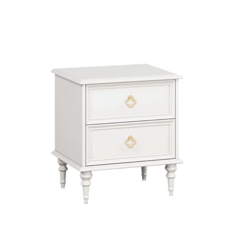 GFHTRELY Couchtisch Nachttisch Aus Massivem Holz, Einfacher Kleiner Aufbewahrungsschrank for Zuhause, Schlafzimmer Kleiner Tisch(02) von GFHTRELY