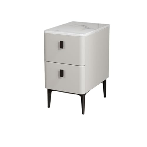 GFHTRELY Couchtisch Nachttisch Aus Schiefer, Moderner Mini-Nachttisch Kleinem, Schlichtem, Schmalem Massivholz Kleiner Tisch(02) von GFHTRELY