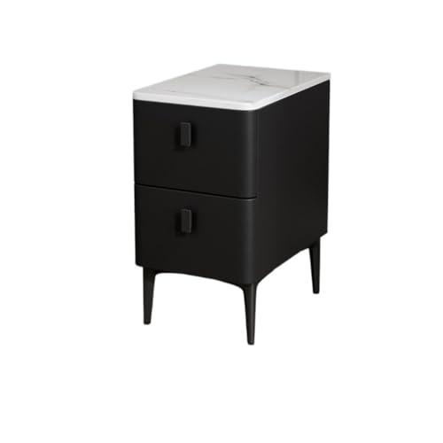 GFHTRELY Couchtisch Nachttisch Aus Schiefer, Moderner Mini-Nachttisch Kleinem, Schlichtem, Schmalem Massivholz Kleiner Tisch(04) von GFHTRELY