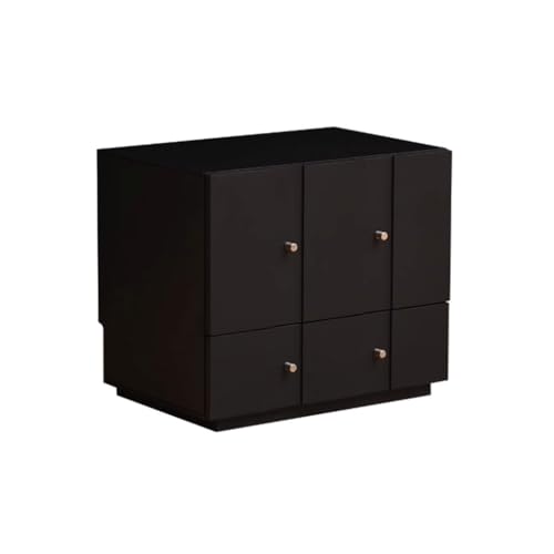 GFHTRELY Couchtisch Retro Einfacher Aufbewahrungsschrank Schlafzimmer Nachttisch Multifunktionaler Massivholz-Kombinationsschrank Kleiner Tisch von GFHTRELY