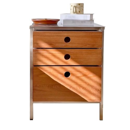 GFHTRELY Couchtisch Schlichter Nachttisch Im Bauhaus-Stil, Nachttischregal Aus Massivholz for Zuhause Kleiner Tisch von GFHTRELY