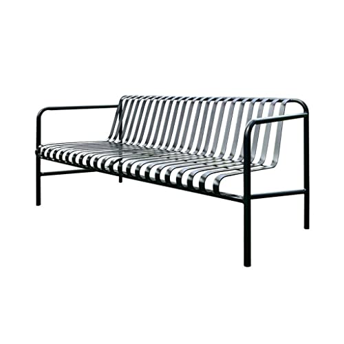 GFHTRELY Eingangsmöbel Metall Outdoor Park Stuhl Bank Freizeit Eisen Gemeinschaft Quadratisch Stuhl Doppelsitz Gartentisch und Stuhl Kombination Outdoor Stühle von GFHTRELY