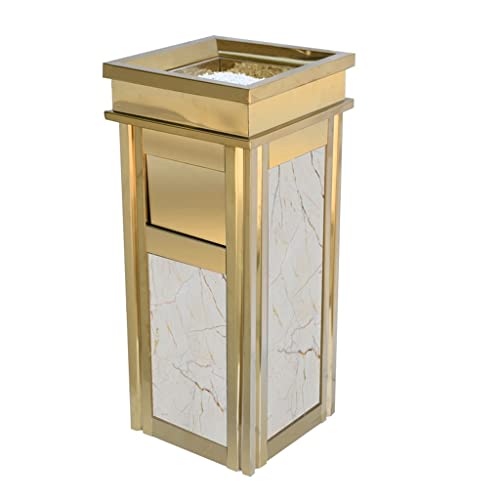 GFHTRELY Recyclingbehälter Outdoor-Mülleimer Can Can Can Can Can Edelstahl Rußspalte Commercial Mülleimer kann for Restaurants und Bars geeignet sein Außendekor(A) von GFHTRELY