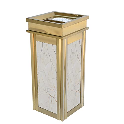 GFHTRELY Recyclingbehälter Outdoor-Mülleimer Can Can Can Can Can Edelstahl Rußspalte Commercial Mülleimer kann for Restaurants und Bars geeignet sein Außendekor(B) von GFHTRELY