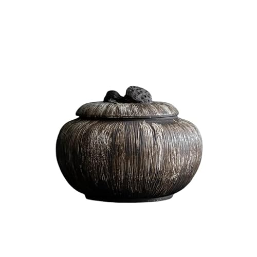 GFHTRELY Teedose Handgefertigte Keramik-Teedosen, Teedose, versiegelter Tank, Aufbewahrungsbehälter, Teebehälter, Bonbongläser, Tee-Organizer, Aufbewahrungsbox Teedose(B) von GFHTRELY