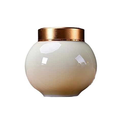 Teedose Kreative Mini Teedosen Keramik Metall Deckel Versiegelte Topf Tragbare Lagerung Topf Reise Lagerung Behälter Tee Veranstalter Home Dekoration Teekanne(C) von GFHTRELY