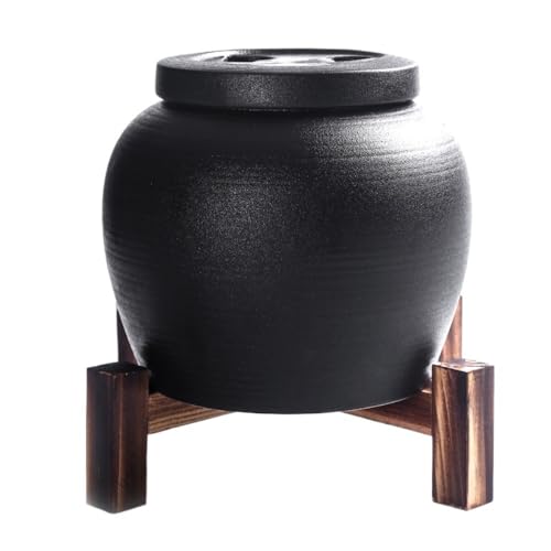 Teedose Steinzeug Bulk Tee Lagerung Topf mit Deckel Keramik Große Kapazität Abgeschlossen Retro Chinesischen Set Einzigen Teekanne(A) von GFHTRELY