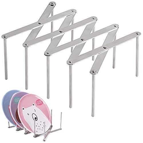 Topfdeckelhalter Einziehbares Deckelhalter Küchen Aufbewahrung Organisation Teller Zubehör für Küchen Und Grill Spareribs Halter Aus Edelstahl Zubehör für Küchen Und Grillzubehör Dampfer Rack von GFJFG