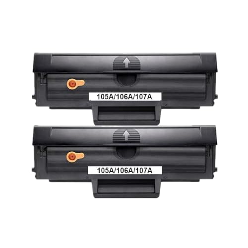 GFJHFDCR Kompatible Tonerpatrone Kompatibel mit W1105A W1106A W1107A 105A 106A 107A Kompatibel mit Laserdrucker 107A 107W MFP 135W MFP 135A MFP 137FNW NO CHIP(2 Pcs) von GFJHFDCR