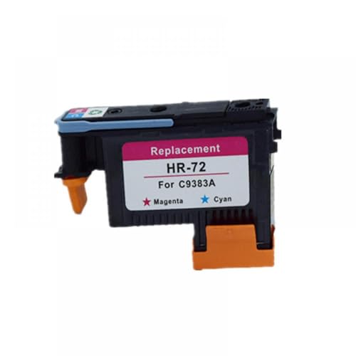 GFJHFDCR Kompatibler PrinThead Kompatibel mit YLC C9380A C9383A C9384A Kompatibel mit 72 DesignJet T1100 T1120 T1120PS T1200 T1300 T1300PS T2300 T610 T770 T7900(1PC - M and C) von GFJHFDCR