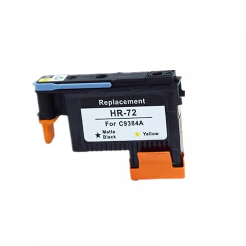 GFJHFDCR Kompatibler PrinThead Kompatibel mit YLC C9380A C9383A C9384A Kompatibel mit 72 DesignJet T1100 T1120 T1120PS T1200 T1300 T1300PS T2300 T610 T770 T7900(1PC - MBK and Y) von GFJHFDCR