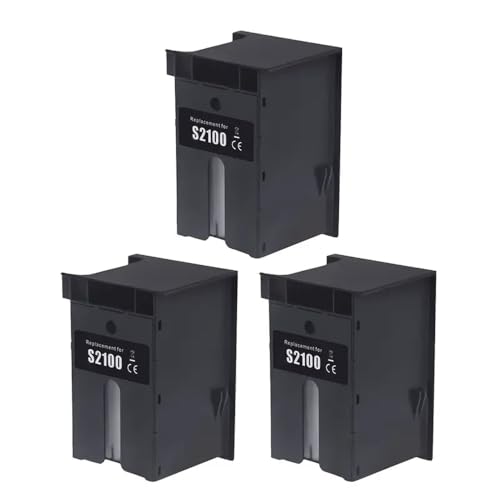 GFJHFDCR Wartungsbox S2100 SC13MB C13S210057 Kompatibel mit kompatible SC-F500 SC-T2100 T3100 T3100N T5100 T5100N Drucker-Wartungspanzer(3Pcs) von GFJHFDCR