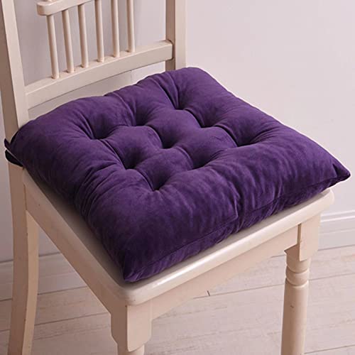 GFKJLOUJK Stuhl-Kissen 1 Stück Sitzkissen for Küchenstühle, Stuhlpolster for Esszimmerstühle, Dicke Küchenstuhlkissen, Sitzpolster for Esszimmerstühle, Küchenstühle, Gartenmöbel(Dark Purpe) von GFKJLOUJK