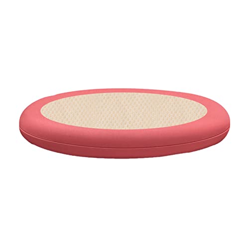 GFKJLOUJK Stuhl-Kissen 1 Stuhlkissen for Esszimmerstühle, runde Chasir-Pads aus Memory-Schaum gegen Verformung, waschbares und abnehmbares Sitzkissen mit integriertem Reißverschluss(Brick Red,40cm) von GFKJLOUJK
