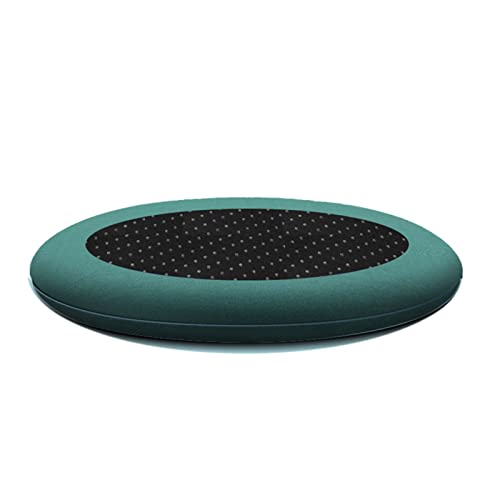 GFKJLOUJK Stuhl-Kissen 1 Stuhlkissen for Esszimmerstühle, runde Chasir-Pads aus Memory-Schaum gegen Verformung, waschbares und abnehmbares Sitzkissen mit integriertem Reißverschluss(Deep Green,35cm) von GFKJLOUJK
