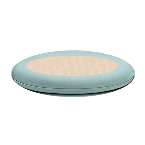 GFKJLOUJK Stuhl-Kissen 1 Stuhlkissen for Esszimmerstühle, runde Chasir-Pads aus Memory-Schaum gegen Verformung, waschbares und abnehmbares Sitzkissen mit integriertem Reißverschluss(Ight Green,30cm) von GFKJLOUJK