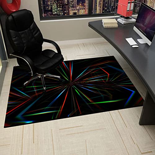 Gaming Stuhlmatten Bürostuhlmatte for Hartholzböden, Hartbodenmatte, Bürostuhlmatte for Zuhause, Bürostuhl gleitet leicht auf Holz- und Fliesenböden, rutschfeste Schreibtischstuhlmatte(100x120CM) von GFKJLOUJK