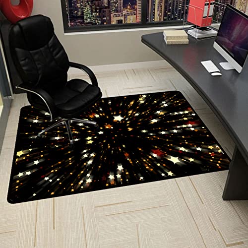 Gaming Stuhlmatten Bürostuhlmatte for Hartholzböden, Hartbodenmatte, Bürostuhlmatte for Zuhause, Bürostuhl gleitet leicht auf Holz- und Fliesenböden, rutschfeste Schreibtischstuhlmatte(80x140CM) von GFKJLOUJK