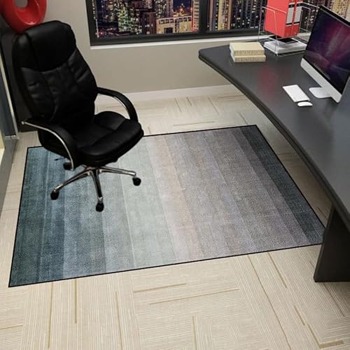 Gaming Stuhlmatten Bürostuhlmatte for Hartholzböden, rutschfeste Schreibtischstuhlmatte, Gaming-Bürostuhl, Bodenteppich-Schutzmatte, Hartboden-Schutzmatte,(100 x 120 cm) von GFKJLOUJK