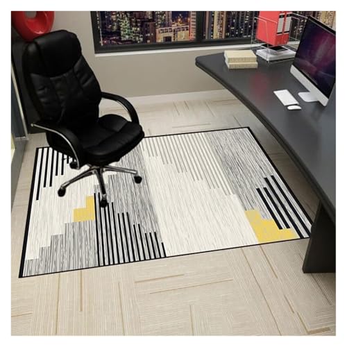 Gaming Stuhlmatten Bürostuhlmatte for Hartholzböden, rutschfeste Schreibtischstuhlmatte, Gaming-Bürostuhl, Bodenteppich-Schutzmatte, Hartboden-Schutzmatte,(80 x 120 cm) von GFKJLOUJK