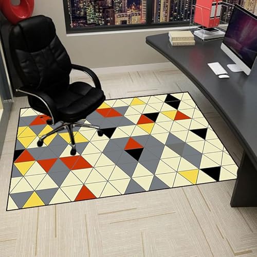 Gaming Stuhlmatten Bürostuhlmatte for Hartholzböden, rutschfeste Schreibtischstuhlmatte, Gaming-Bürostuhl, Bodenteppich-Schutzmatte, Hartboden-Schutzmatte,(80 x 80 cm) von GFKJLOUJK