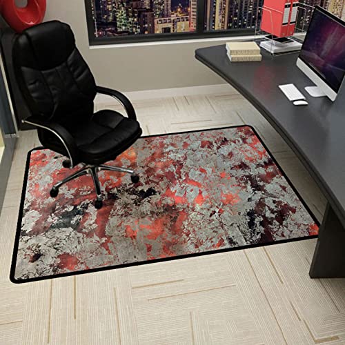 Gaming Stuhlmatten Gaming-Stuhlmatte for Teppichboden Bürostuhlmatte for Hartholzboden rutschfeste Schreibtischstuhlmatten Büro(120x140CM) von GFKJLOUJK