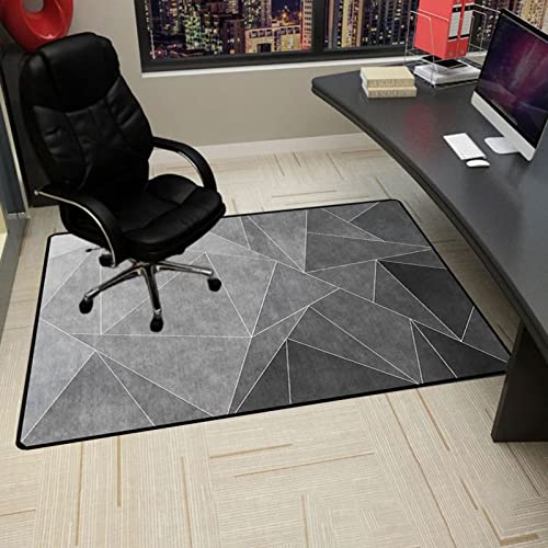 Gaming Stuhlmatten Gaming-Stuhlmatte for Teppichboden Bürostuhlmatte for Hartholzboden rutschfeste Schreibtischstuhlmatten Büro(90x120CM) von GFKJLOUJK