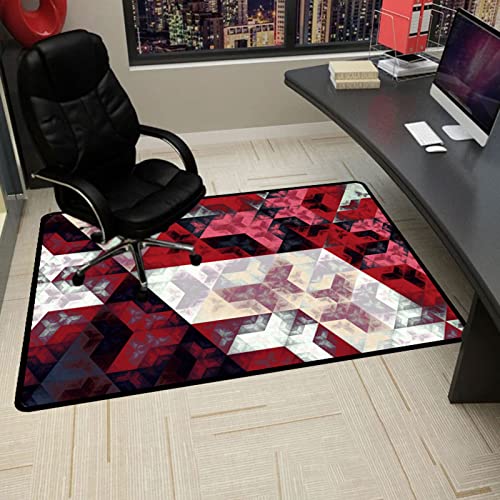 Gaming Stuhlmatten Stuhlmatte for Hartholzböden Schreibtischstuhlmatten for Stühle mit Rollen Bodenschoner for Zuhause und Büro rutschfeste Computerstuhlmatte for Holzböden(100x120CM) von GFKJLOUJK