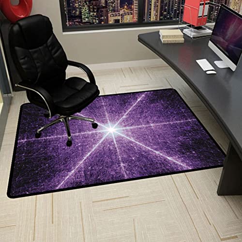 Gaming Stuhlmatten Stuhlmatte for Hartholzböden Schreibtischstuhlmatten for Stühle mit Rollen Bodenschoner for Zuhause und Büro rutschfeste Computerstuhlmatte for Holzböden(100x140CM) von GFKJLOUJK