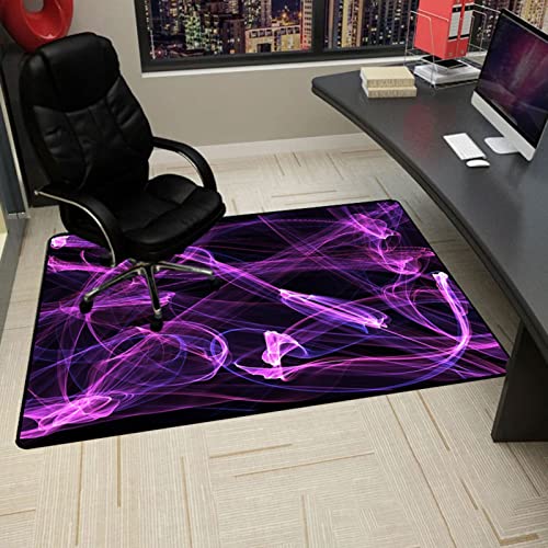 Gaming Stuhlmatten Stuhlmatte for Hartholzböden Schreibtischstuhlmatten for Stühle mit Rollen Bodenschoner for Zuhause und Büro rutschfeste Computerstuhlmatte for Holzböden(70x100CM) von GFKJLOUJK