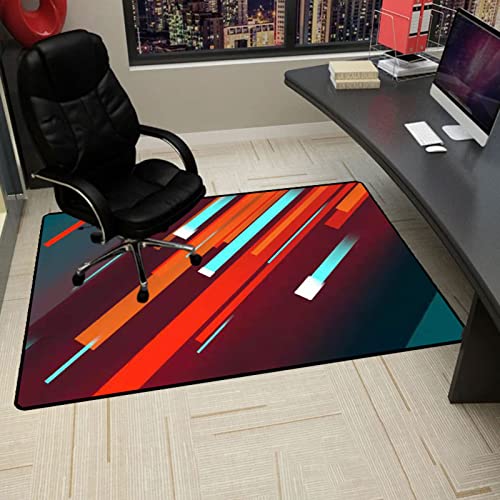 Gaming Stuhlmatten Stuhlmatte for Hartholzböden Schreibtischstuhlmatten for Stühle mit Rollen Bodenschoner for Zuhause und Büro rutschfeste Computerstuhlmatte for Holzböden(90x140CM) von GFKJLOUJK