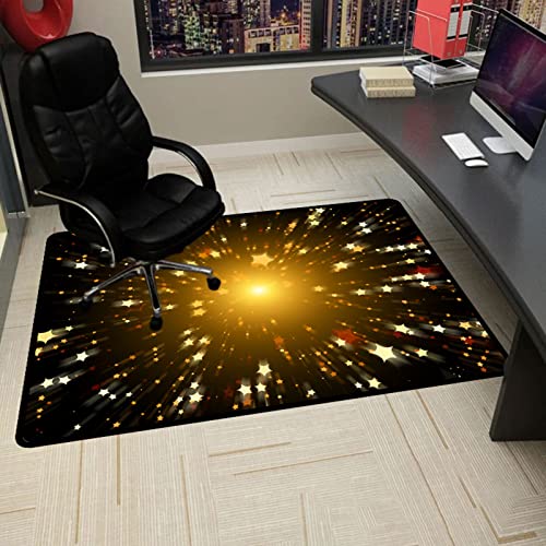 Gaming Stuhlmatten Stuhlmatte for Teppich, Bürostuhlmatte, Schreibtischstuhlmatten, Bürostuhlmatten for Hartholzböden, rutschfeste Bodenschutzmatte for Stuhlpolster(120x160CM) von GFKJLOUJK