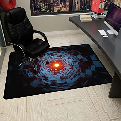 Gaming Stuhlmatten Stuhlmatte for Teppich, Bürostuhlmatte, Schreibtischstuhlmatten, Bürostuhlmatten for Hartholzböden, rutschfeste Bodenschutzmatte for Stuhlpolster(140x160CM) von GFKJLOUJK