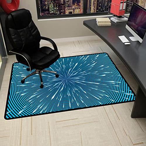 Gaming Stuhlmatten Stuhlmatte for Teppich, Bürostuhlmatte, Schreibtischstuhlmatten, Bürostuhlmatten for Hartholzböden, rutschfeste Bodenschutzmatte for Stuhlpolster(80x120CM) von GFKJLOUJK