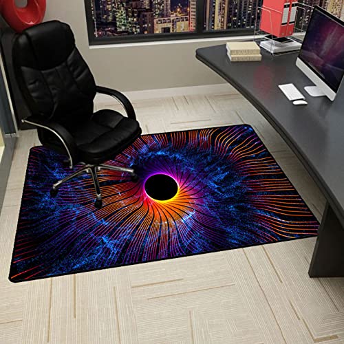 Gaming Stuhlmatten Stuhlmatte for Teppich, Bürostuhlmatte, Schreibtischstuhlmatten, Bürostuhlmatten for Hartholzböden, rutschfeste Bodenschutzmatte for Stuhlpolster(90x140CM) von GFKJLOUJK