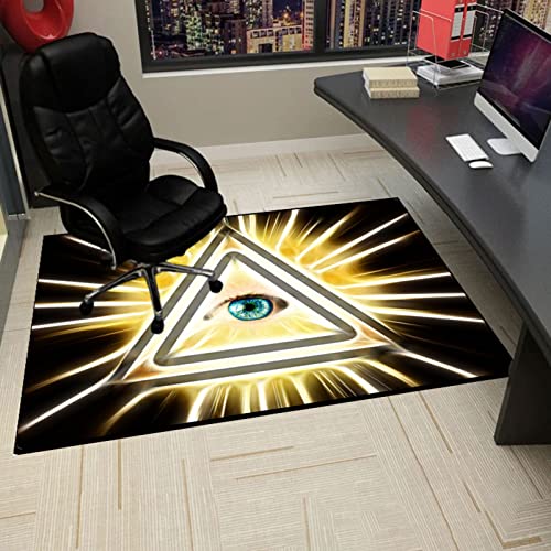 Gaming Stuhlmatten Stuhlmatte for Teppichboden, Stuhlmatte for Hartböden, Bürostuhlmatte for Hartholzböden, Bodenschutzmatte fürs Büro und Zuhause, Stuhlmatten(120x140CM) von GFKJLOUJK