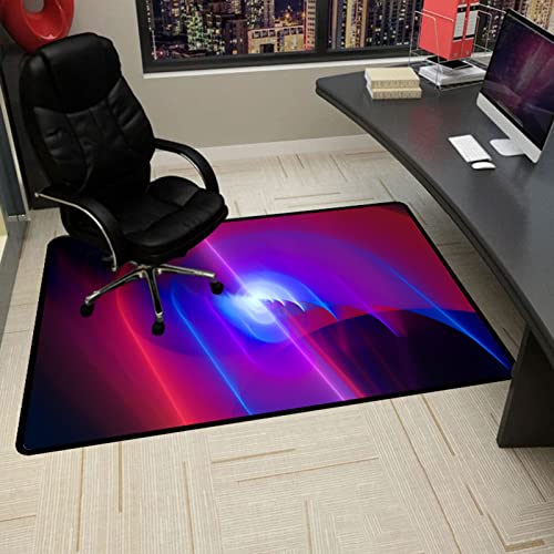Gaming Stuhlmatten Stuhlmatte for Teppichboden, Stuhlmatte for Hartböden, Bürostuhlmatte for Hartholzböden, Bodenschutzmatte fürs Büro und Zuhause, Stuhlmatten(70x100CM) von GFKJLOUJK