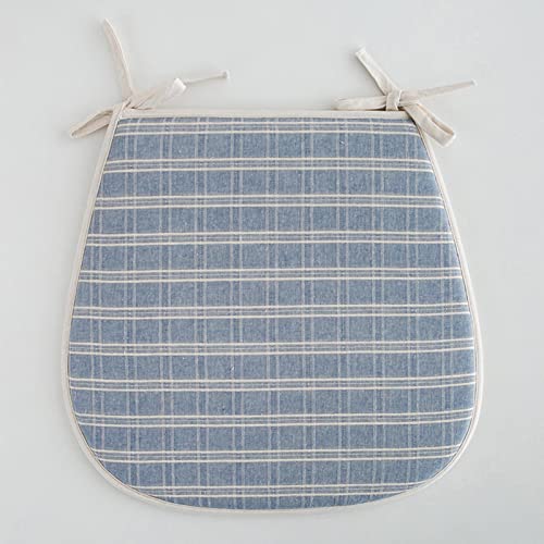 Stuhl-Kissen 1 Stück Sitzkissen for Küchenstühle, Sitzkissen for Esszimmerstühle, Stuhlpolster und Kissen for Esszimmerstühle, Sitzkissen mit Blumenmuster for Esszimmerstühle mit Bändern(Bue Paid) von GFKJLOUJK