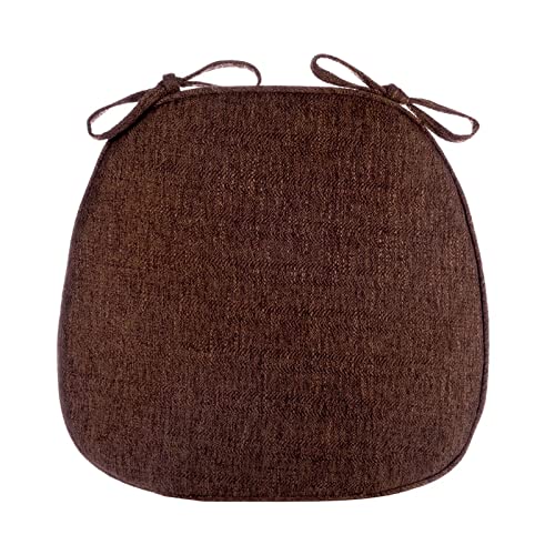 Stuhl-Kissen 1 Stück Stuhlkissen for die Küche, Stuhlpolster for Esszimmerstühle, waschbar, Sitzkissen for Esszimmerstühle 40 x 40, abnehmbare Sitzpolster for Esszimmerstühle in U-Form(Brown) von GFKJLOUJK